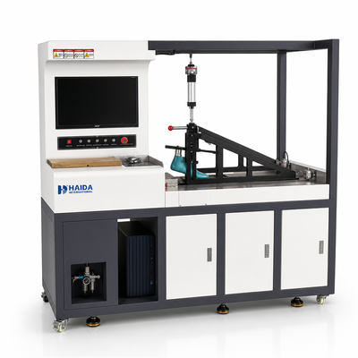 Macchina per il test del coefficiente di attrito della suola della scarpa HAIDA per test di resistenza allo scivolamento ISO 13287 ASTM F2913 Apparecchiature per test di scarpe