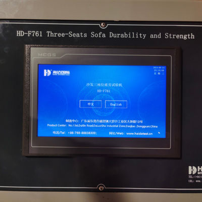 Macchina di prova della durata di tre sedili e schienali