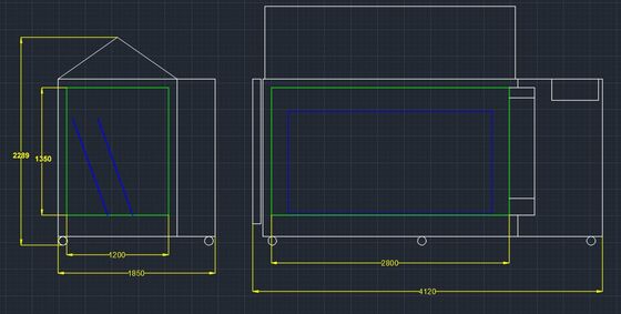 Apparecchiature di prova di temperatura climatica PV Sala di spruzzo di sale ciclica Sala di prova di invecchiamento a spruzzo di sale Macchina