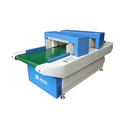 Detettore di metalli a doppio oggetto con larghezza di rilevamento di 600 mm e velocità di trasporto di 24 m/min per la prova dei tessuti