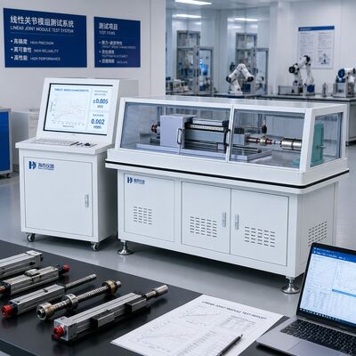 Sistema di prova del modulo di giunzione lineare del robot La macchina di prova dell'attuatore lineare Velocità di spinta Accuratezza di posizionamento del contraccolpo