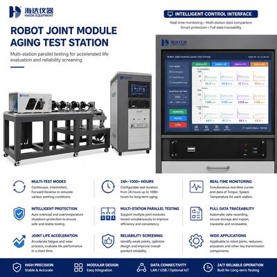 Modulo articolare robot Stazione di prova di invecchiamento Durabilità di prova della macchina Attuatore Prova di durata 24h 1000h Ciclo intermittente continuo