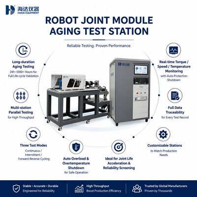 Modulo articolare robot Stazione di prova di invecchiamento Durabilità di prova della macchina Attuatore Prova di durata 24h 1000h Ciclo intermittente continuo
