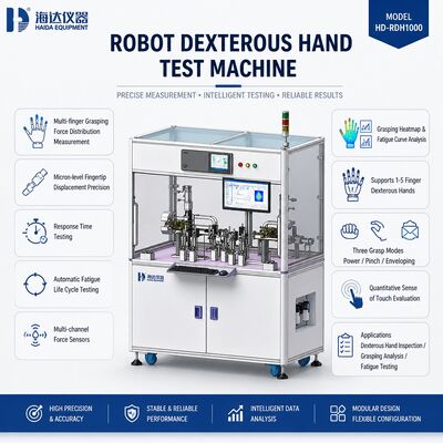 Robot Dexterous Hand Test Machine Multi Finger Grabbing Force Tester Fingertip Displacement Fatigue Life Testing Equipment (Apparecchiatura di prova della durata della fatica)