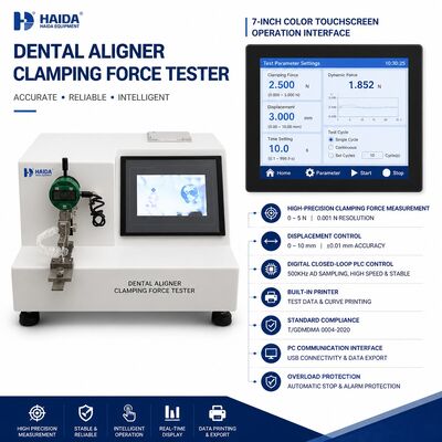 Dental Aligner Clamping Force Tester Clear Aligner Testing Machine Equipment Orthodontic Force Gauge 0.001N Resolution Precision
