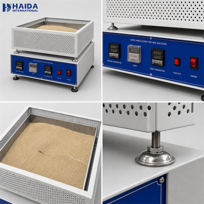 Tester di isolamento termico per calzature HAIDA, macchina per test di isolamento termico per scarpe intere, apparecchiature per test su calzature ISO 20344 5.12