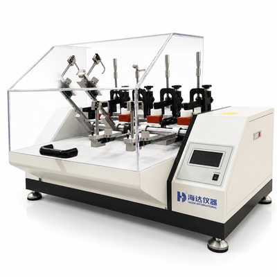 HAIDA Finished Shoe Flexing Tester SATRA TM92 Calzatura Flex Resistance Testing Machine 4 Stazioni LCD Contatore Calzatura Test Equipaggiamento